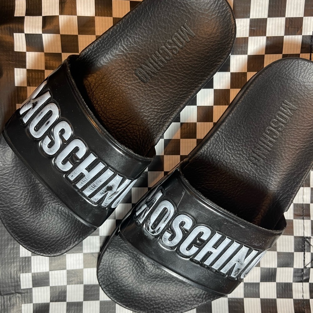 Brand New MOSCHINO SLIDES!!!